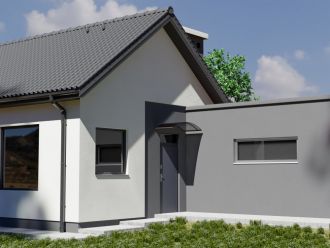 Oblouková vchodová stříška Rodeo COVERNIT