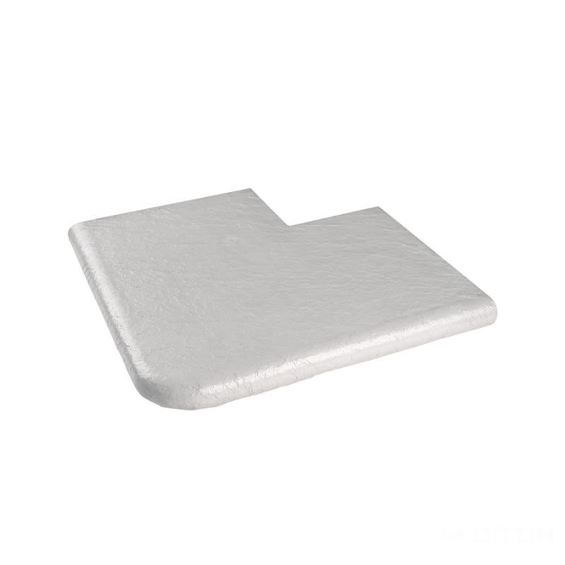 DITON Bazénové lemy PREMIERE - bílá roh vnější 45 × 45 × 4 cm