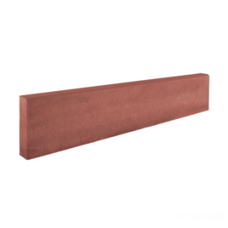 DITON Záhonový obrubník s rovnou hranou 100 × 5 × 20 cm - Hnědá