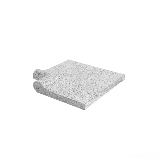 DITON Bazénové lemy FANTASY - profil vlna, rohový ostrý vnější bílý