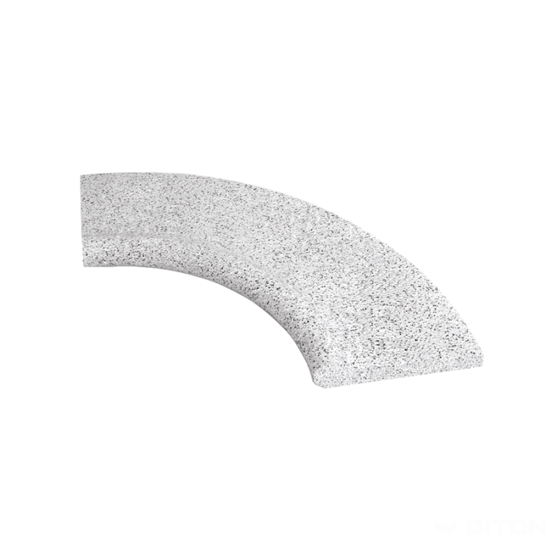 DITON Bazénové lemy FANTASY - profil vlna, rohový vnitřní 1m segment 90° bílý