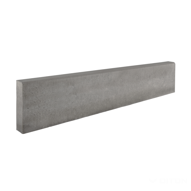 DITON Záhonový obrubník s rovnou hranou 100 × 5 × 20 cm - Přírodní