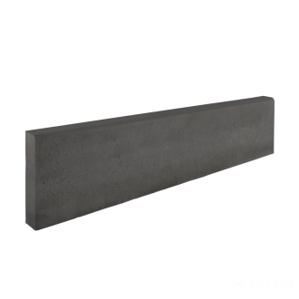 DITON Záhonový obrubník s rovnou hranou 100 × 5 × 25 cm - Černá