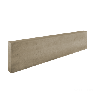 DITON Záhonový obrubník s rovnou hranou 100 × 5 × 25 cm - Přírodní