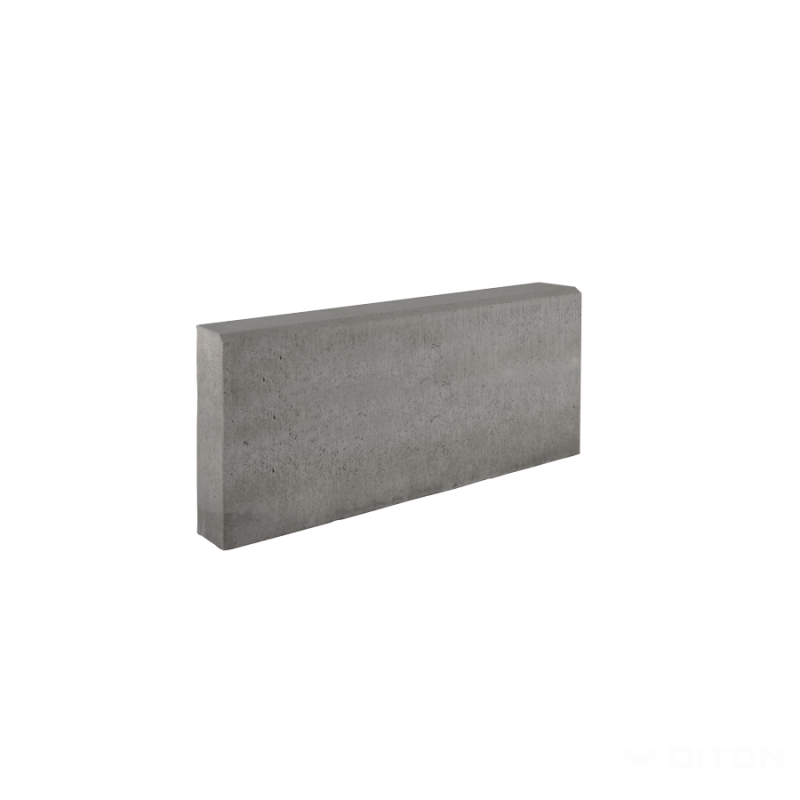 DITON Záhonový obrubník s rovnou hranou 50 × 5 × 20 cm - Přírodní