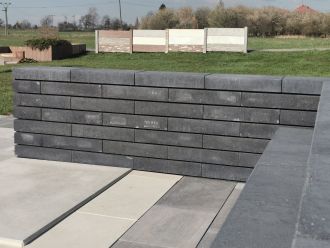 PRESBETON Betonová tvarovka LINE BLOCK poloviční LB 30/30/PL-PR - přírodní