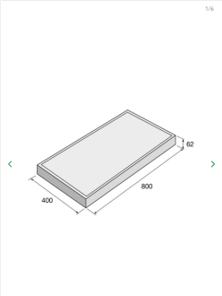 PRESBETON Dlažba betonová TAŤÁNA 800 x 800 x 62 mm - šedá tryskaný