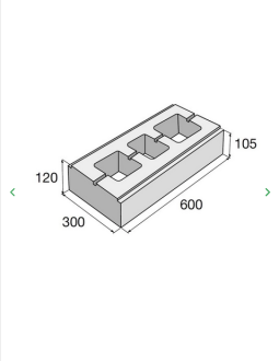PRESBETON Betonová tvarovka LINE BLOCK celá LB 60/30/PR - bílá
