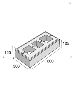 PRESBETON Betonová tvarovka LINE BLOCK sloupková LB 60/30/SL