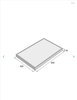 PRESBETON Dlažba betonová TAŤÁNA 600 x 400 x 40 mm