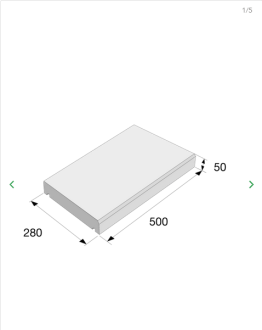 PRESBETON Zákrytová deska VISTA BLOCK - domino