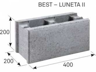 BEST Tvárnice plotová LUNETA IV. ukončovací - Karamelová