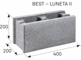 BEST Tvárnice plotová LUNETA II. průběžná - Bílá