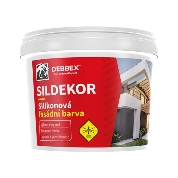 DEN BRAVEN Silikonová fasádní barva SILDEKOR 10l. BÍLÁ