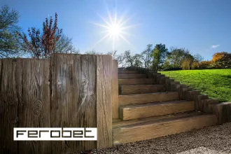 FEROBET Staré dřevo PALISÁDA FOŠNA 40 cm | Palisáda fošna 40 x 7 x 50 cm, Palisáda fošna 40 x 7 x 100 cm, Palisáda fošna 40 x 7 x 150 cm, Palisáda fošna 40 x 7 x 200 cm
