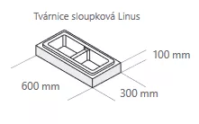 Smetanová tvárnice sloupková 60 x 30 x 10 cm
