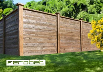 FEROBET Staré dřevo PLOTOVÝ SYSTÉM - Sloupek koncový 1,6 m