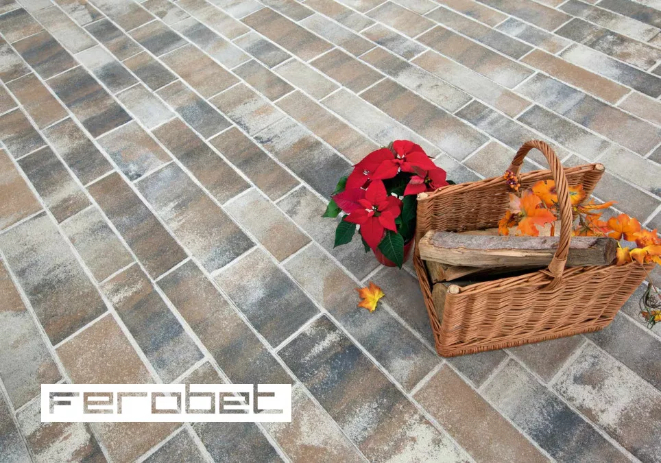 FEROBET Zámková dlažba AVENIDA 8 cm - Standard povrch Caqua