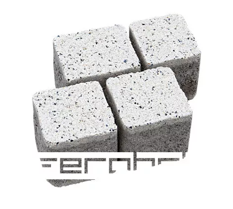 FEROBET Zámková dlažba CUBES 7 cm - Excelent povrch Bílá