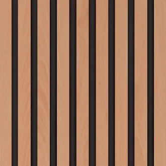 Akustický panel Wallnite Design line Fólie černá HDF, Buk DOORNITE