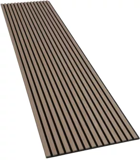 Akustický panel Wallnite Basic line černý filc, Ořech 2400×520×18 mm DOORNITE