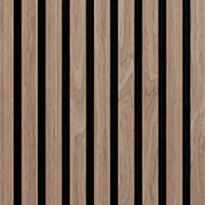 Akustický panel Wallnite Basic line černý filc, Ořech 2400×520×18 mm DOORNITE