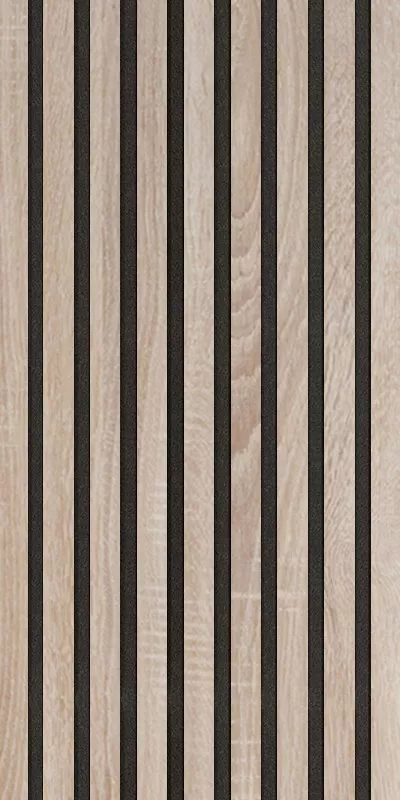 Akustický panel Wallnite Design line Fólie černý filc, Dub sonoma DOORNITE