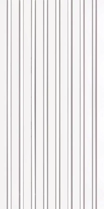 Akustický panel Wallnite Universal line bílá HDF, Bílá - 400 x 2600 mm DOORNITE