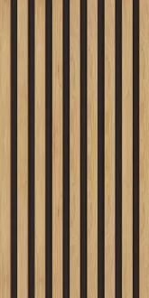 Akustický panel Wallnite Universal line černá HDF Dub dánský  | 400 x 400 mm, 800 x 400 mm, 400 x 2600 mm