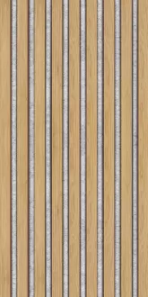 Akustický panel Wallnite Universal line šedý, Dub dánský  | 400 x 400 mm, 800 x 400 mm, 400 x 2600 mm