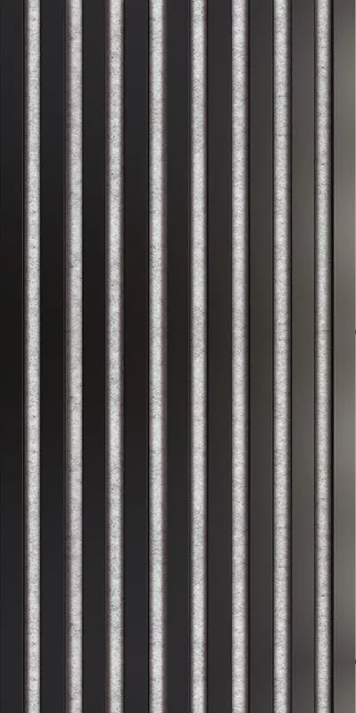 Akustický panel Wallnite Universal line šedý filc, Černý DOORNITE