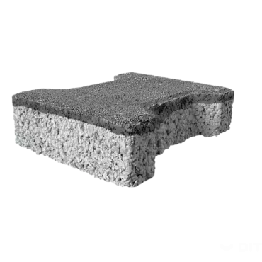 DITON - Skladebná dlažba ÍČKO - AQUAPORE 6 cm - Černá