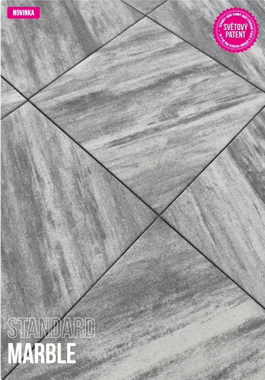 FEROBET MODERN MOMENTS kombi 6 cm PATENTOVANÁ dlažba - Standard MARBLE