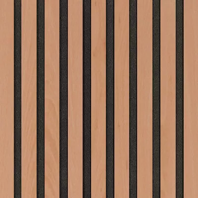 Akustický panel Wallnite Design line CPL Černá HDF Buk DOORNITE