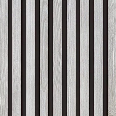 Akustický panel Wallnite Design line CPL Bílá HDF Borovice švédská DOORNITE