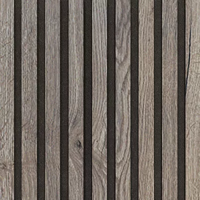 Akustický panel Wallnite Design line CPL Bílá HDF Dub halifax DOORNITE