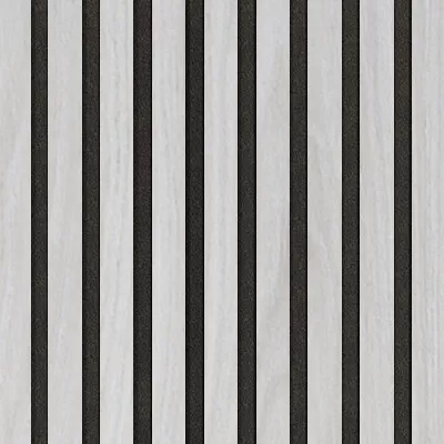 Akustický panel Wallnite Design line CPL Šedý filc Jilm bílý DOORNITE