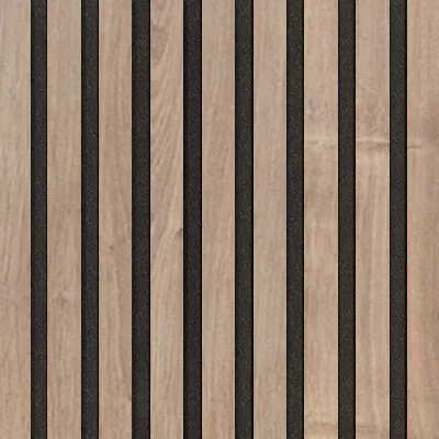 Akustický panel Wallnite Design line CPL Šedý filc Dub přírodní DOORNITE
