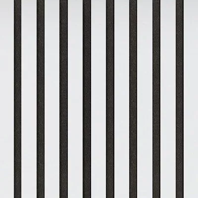 Akustický panel Wallnite Design line CPL Černý filc Bílá standard DOORNITE