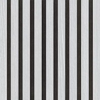 Akustický panel Wallnite Design line CPL Černý filc Bílá pór | 400 x 400 mm, 400 x 800 mm, 400 x 2600 mm