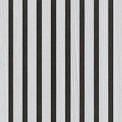 Akustický panel Wallnite Design line CPL Černý filc Bílá pór DOORNITE