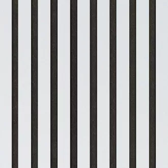 Akustický panel Wallnite Design line CPL Černý filc Bílá premium | 400 x 400 mm, 400 x 800 mm, 400 x 2600 mm