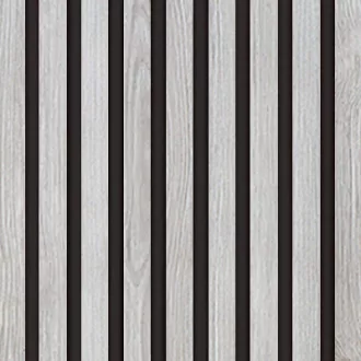 Akustický panel Wallnite Design line CPL Černý filc Borovice švédská | 400 x 400 mm, 400 x 800 mm, 400 x 2600 mm