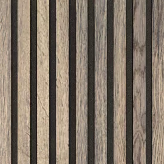 Akustický panel Wallnite Design line CPL Černý filc Dub halifax tabákový | 400 x 400 mm, 400 x 800 mm, 400 x 2600 mm