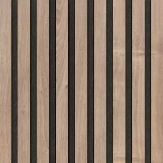 Akustický panel Wallnite Design line CPL Černý filc Dub přírodní | 400 x 400 mm, 400 x 800 mm, 400 x 2600 mm