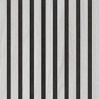 Akustický panel Wallnite Design line CPL Černý filc Jilm bílý | 400 x 400 mm, 400 x 800 mm, 400 x 2600 mm