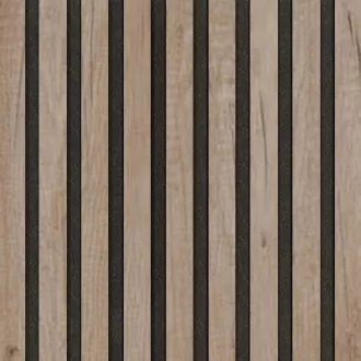 Akustický panel Wallnite Design line CPL Černý filc Natural | 400 x 400 mm, 400 x 800 mm, 400 x 2600 mm
