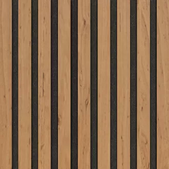 Akustický panel Wallnite Design line CPL Černý filc Olše | 400 x 400 mm, 400 x 800 mm, 400 x 2600 mm