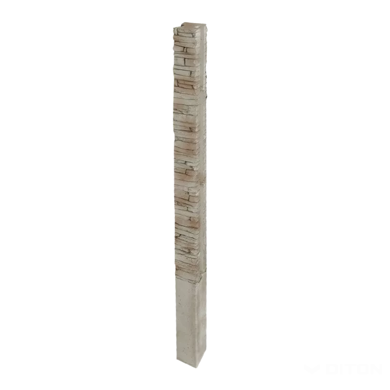 DITON Plotový systém QUICK WALL STONE béžový mix AKCE - sloupek průběžný 240 béžový mix