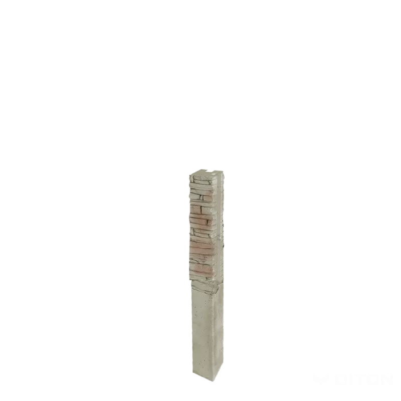 DITON Plotový systém QUICK WALL STONE béžový mix AKCE - sloupek rohový 120 béžový mix